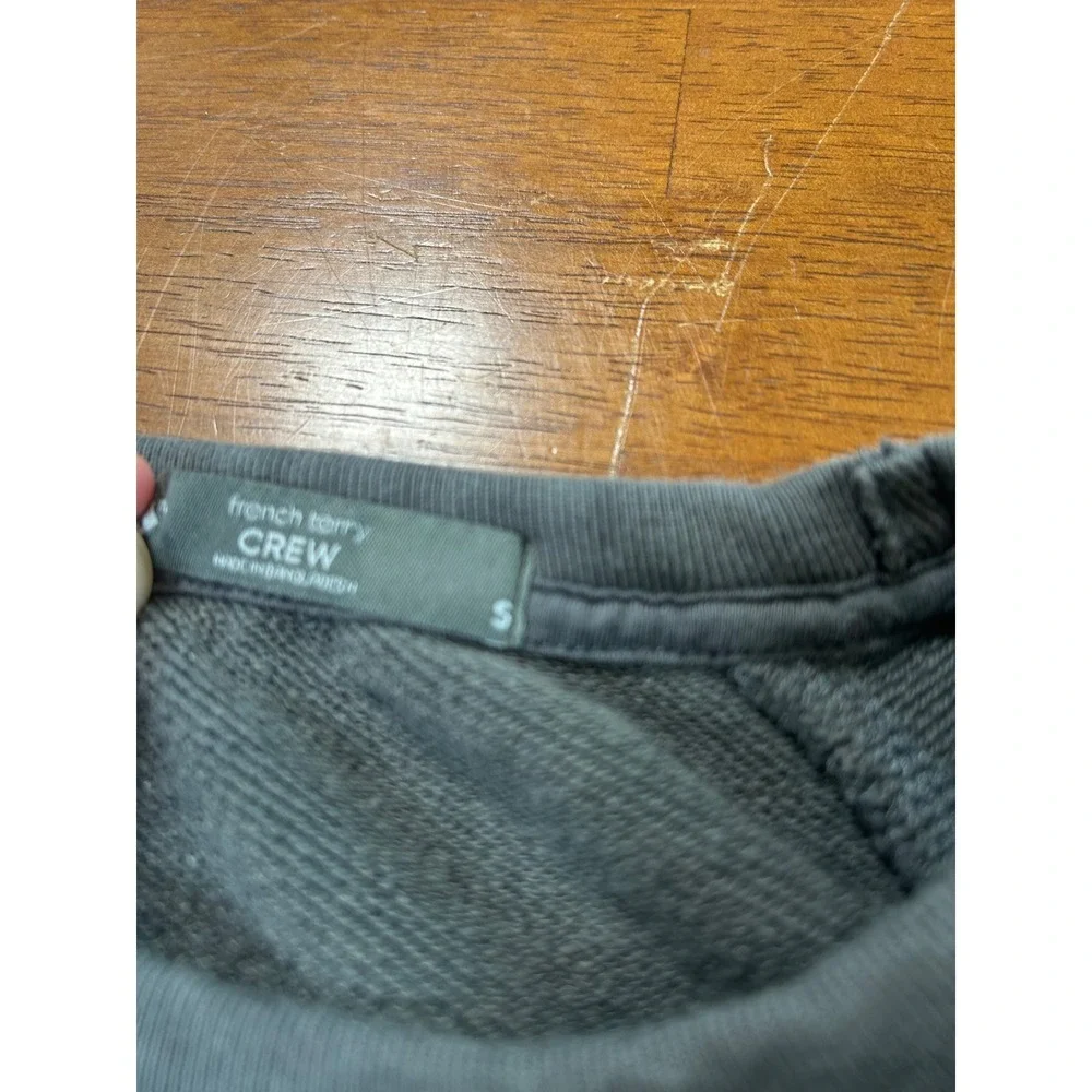 Member's Mark French Terry Crew Sweatshirt Mens Small Gray Raglan Pullover - Picture 5 of 10
